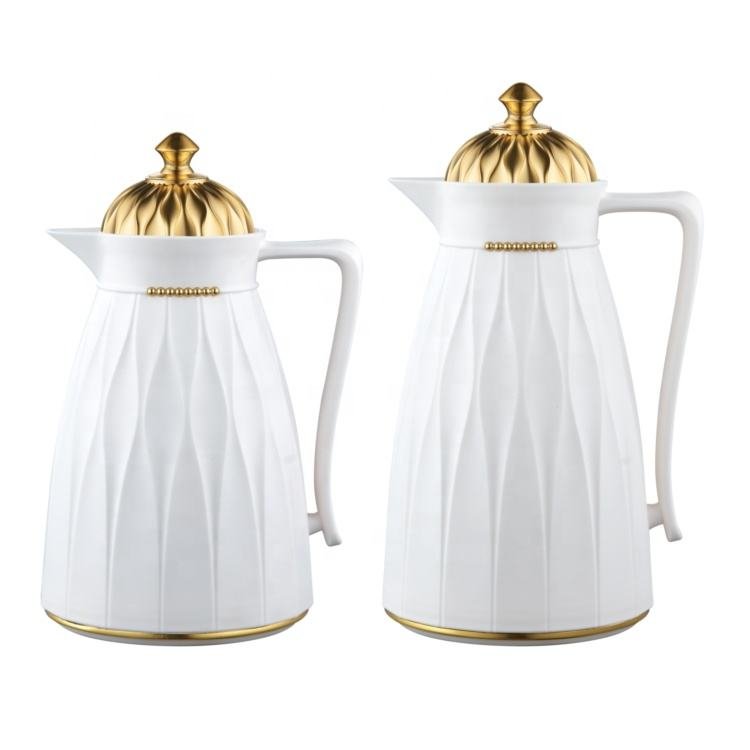 Hot Cold Thermal Thermos Jug Bottles Arabian Turkish Vacuum Flask Thermos Plastic Coffee Pot With Glass Liner