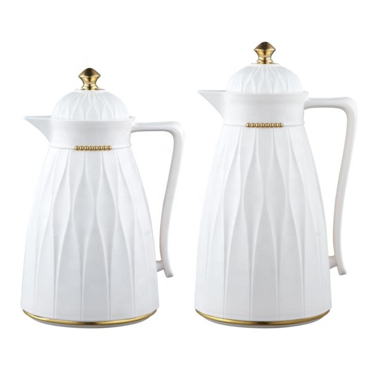 Hot Cold Thermal Thermos Jug Bottles Arabian Turkish Vacuum Flask Thermos Plastic Coffee Pot With Glass Liner