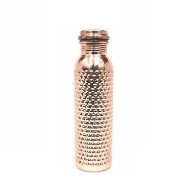 High quality pure copper water bottle flasks for gym yoga workout hot and cold water bottle pure free water bottle drink 1000ml