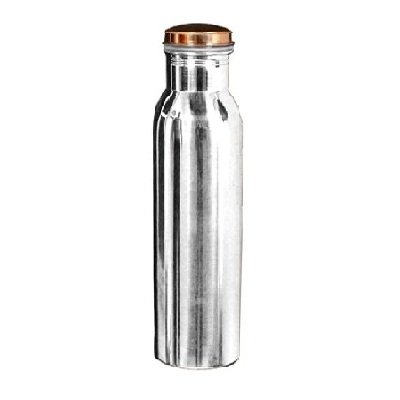 High quality pure copper water bottle flasks for gym yoga workout hot and cold water bottle pure free water bottle drink 1000ml