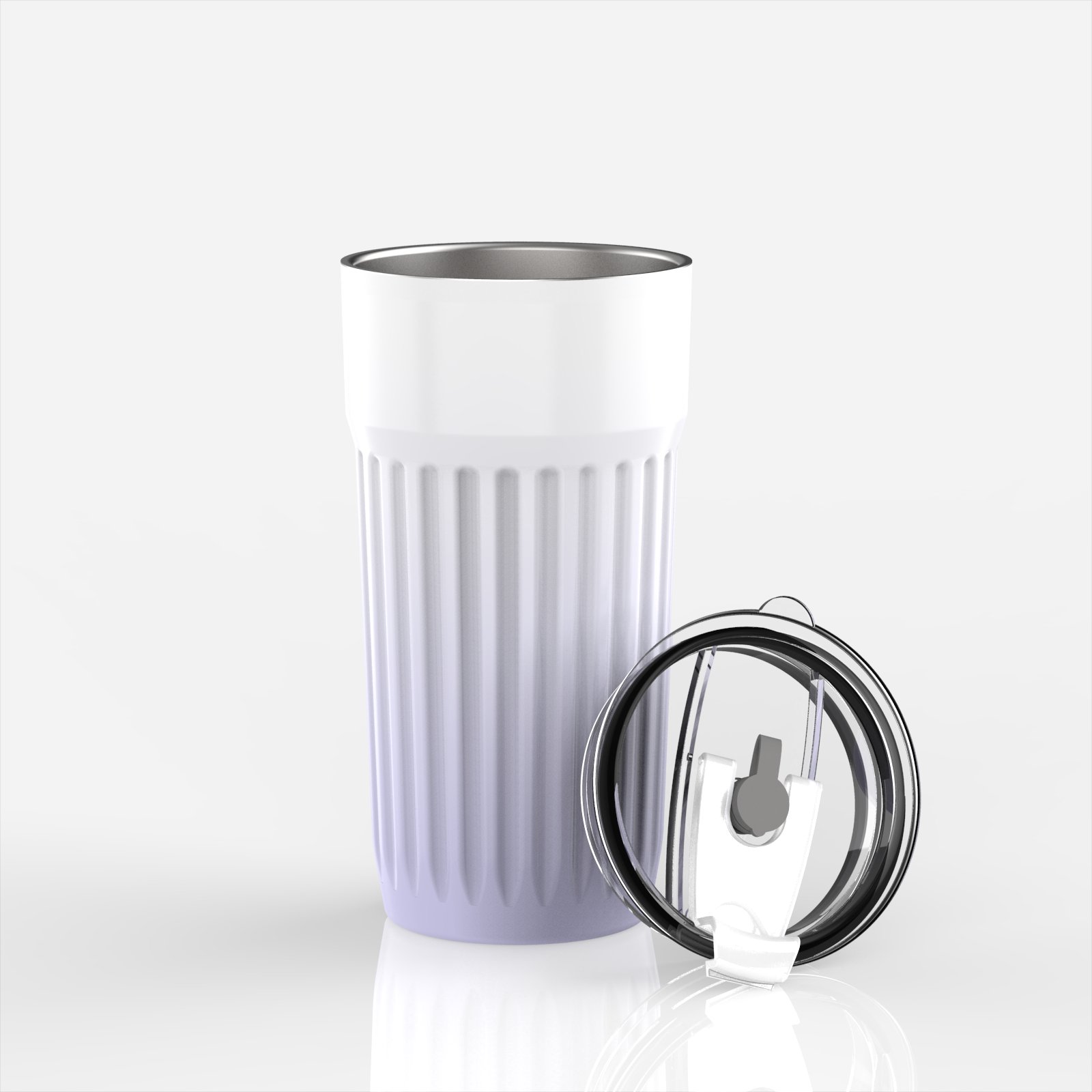 20oz New Patent Straw Drinking Stainless Steel Vacuum Tumbler Two Colors Double Wall Insulated Coffee Mug with Straw Coffee Cup