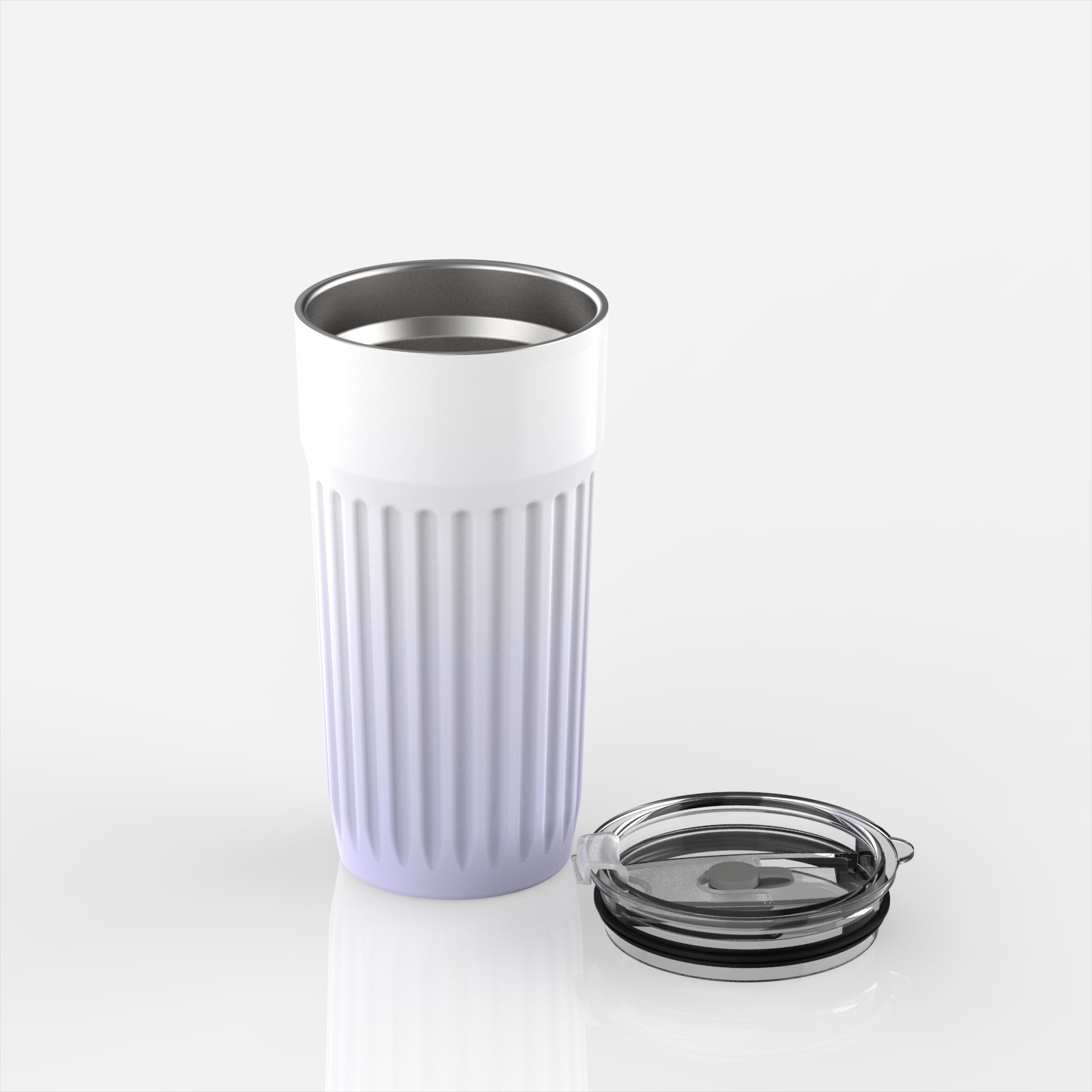 20oz New Patent Straw Drinking Stainless Steel Vacuum Tumbler Two Colors Double Wall Insulated Coffee Mug with Straw Coffee Cup