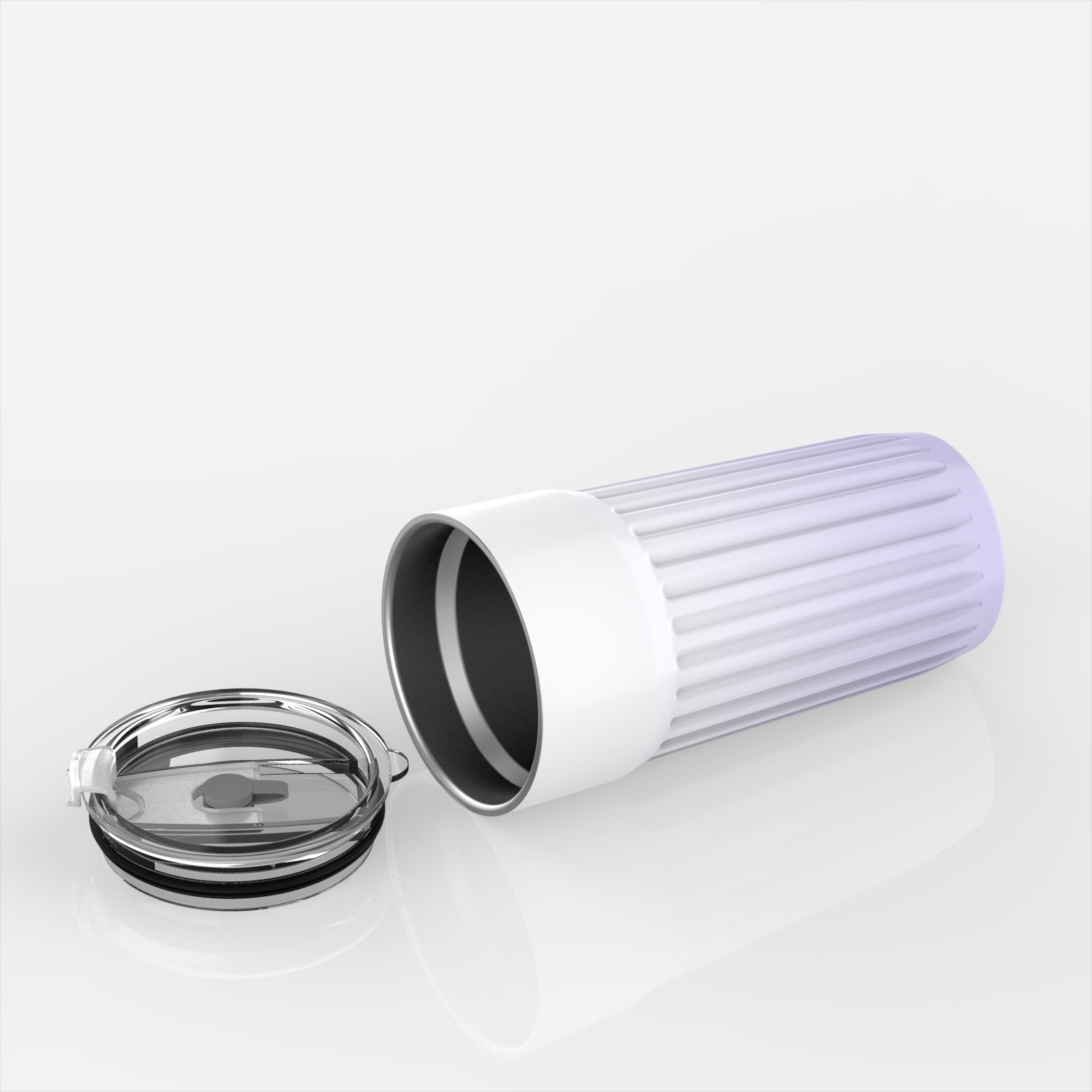 20oz New Patent Straw Drinking Stainless Steel Vacuum Tumbler Two Colors Double Wall Insulated Coffee Mug with Straw Coffee Cup