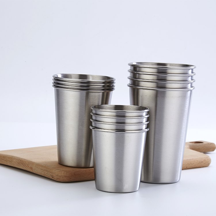 16 oz Shatterproof Stackable Drinking Single Wall Cup Food Grade sus304 Pint Cup