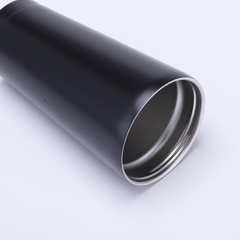 500ml/750ml Stainless Steel Skinny Double Wall Travel Car Thermal Coffee Mug Tea Wine Tumbler Cup with Durable Straw Lid