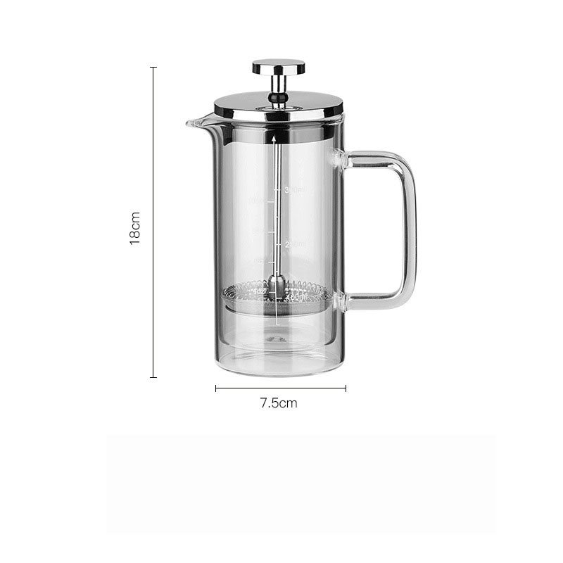 Stainless Steel Filter Press Hand Brewed Coffee Cup Home Tea Brewer Flower Teapot french press coffee mug