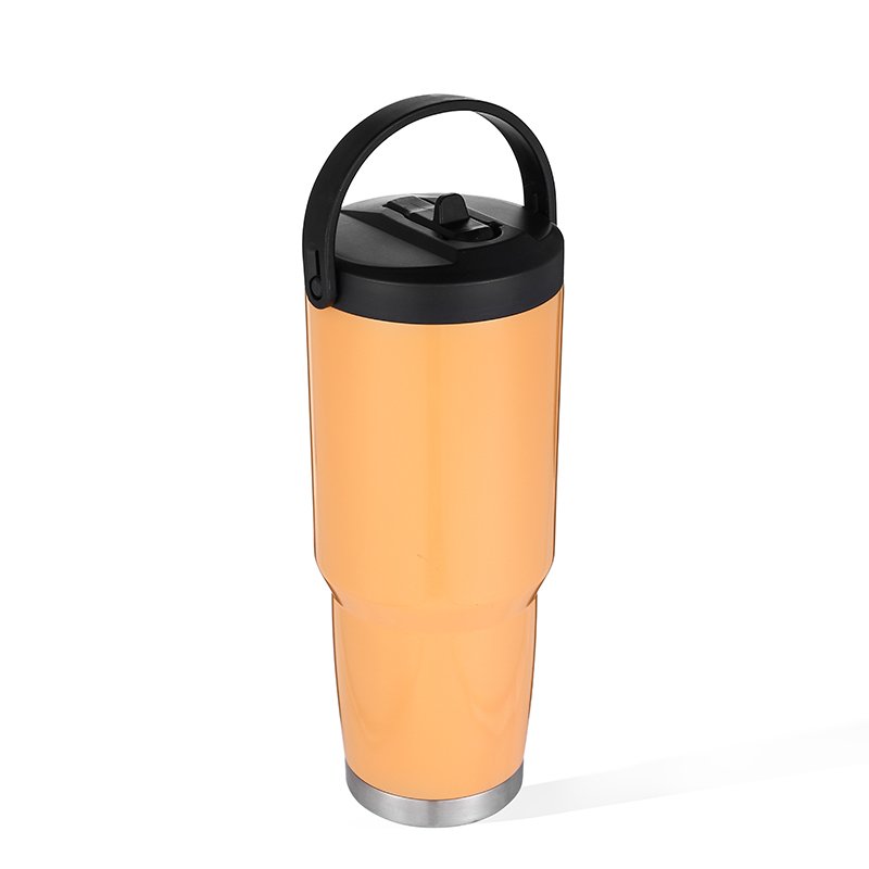 2022 Everich new design Double wall stainless steel beer mug tumbler 20oz 30oz with strew handle lid