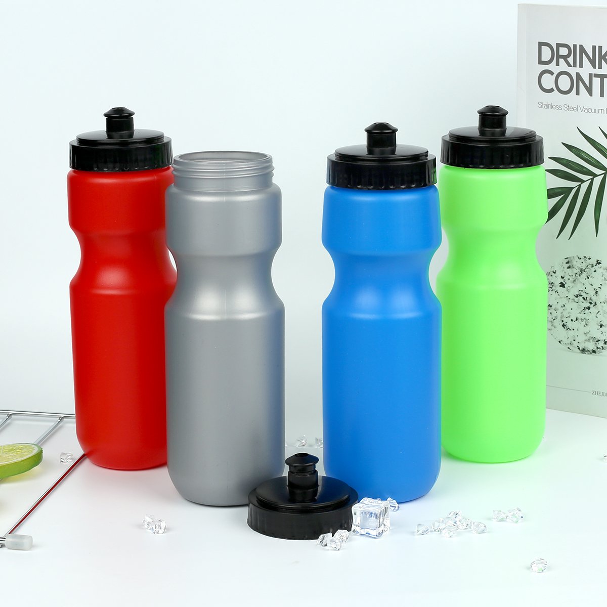 Wholesale 650ml Plastic Outdoor Sports Small Mouth Water Bottle Eco Friendly with Lid