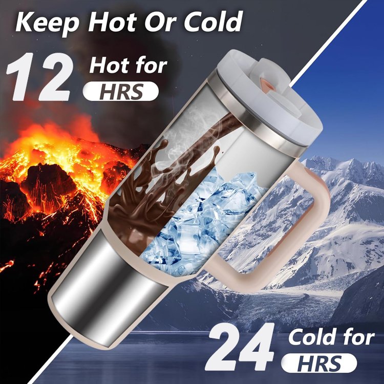 Custom 40oz Cup H2.0 Flowstate Tumbler 30oz 40oz Double Walled Stainless Steel Outdoor Travel Mug With Handle And Straw