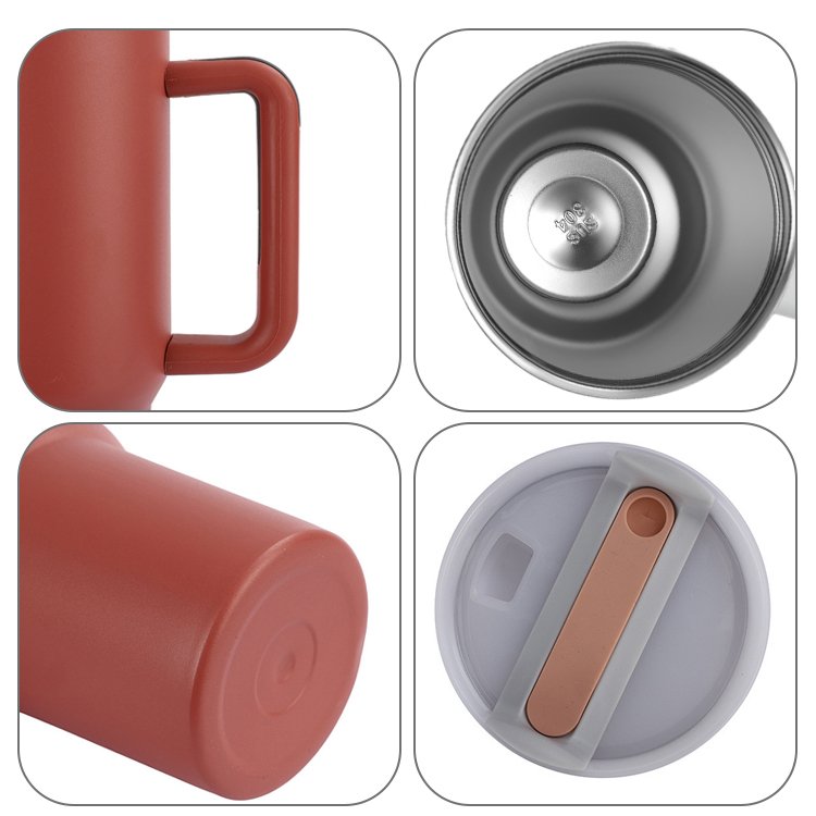 Custom 40oz Cup H2.0 Flowstate Tumbler 30oz 40oz Double Walled Stainless Steel Outdoor Travel Mug With Handle And Straw