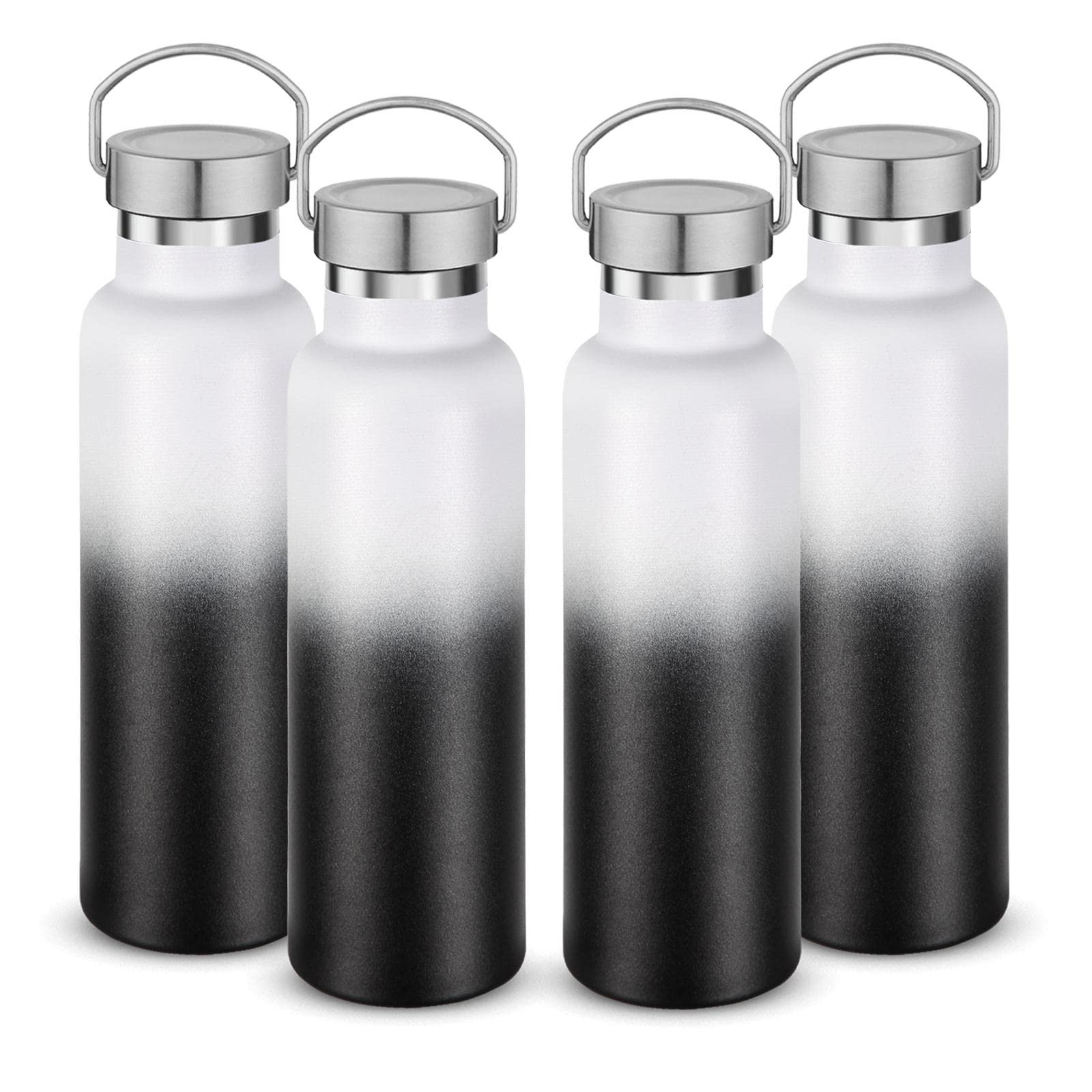 17oz SENHUA Factory Supply 2022 bulk wholesale motivational black stainless steel insulated summer sports water bottle