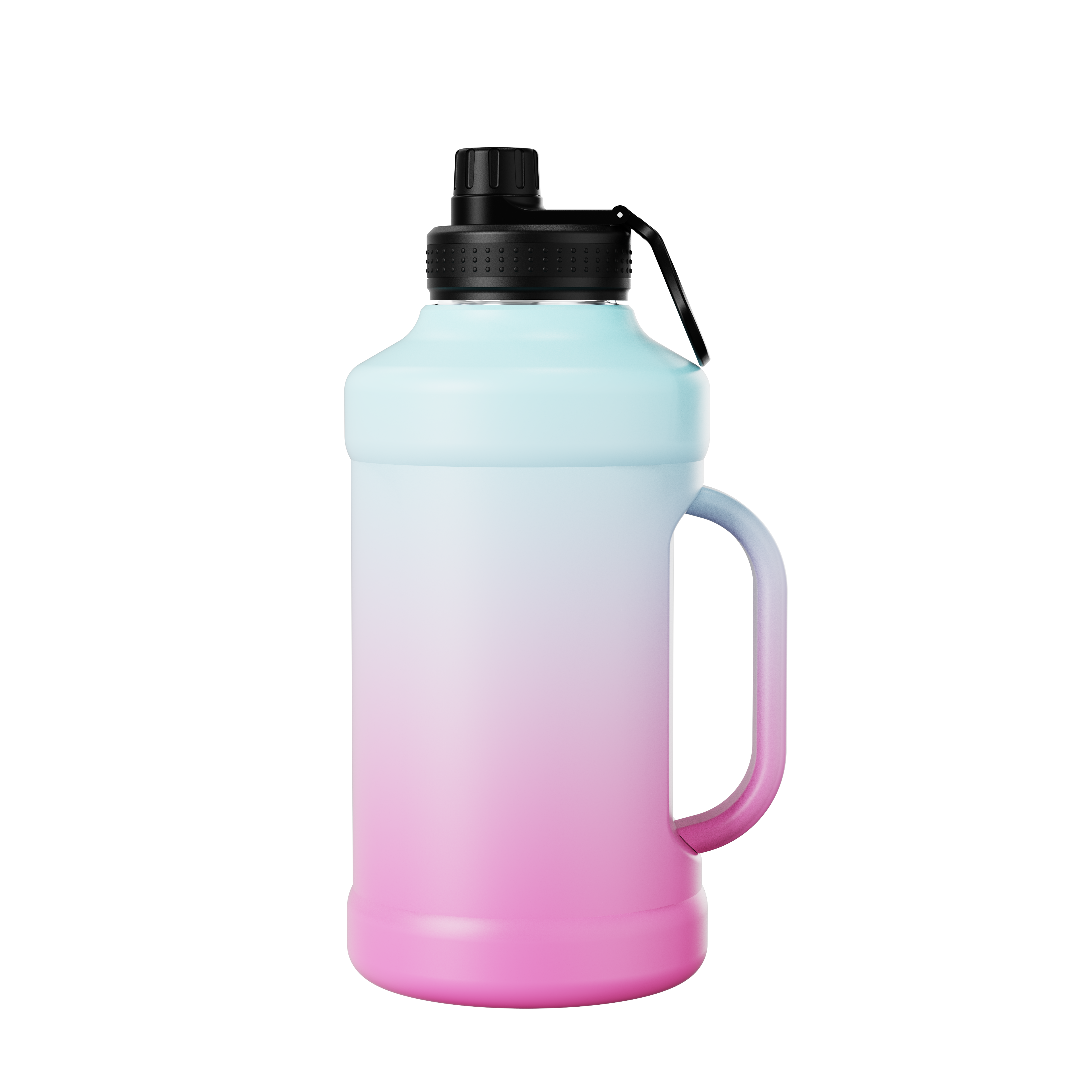 New Quality Assurance Double Wall Insulated Wide Mouth Gym Vacuum Flask Stainless Steel Sports Water Bottle with Spout Chug Lid