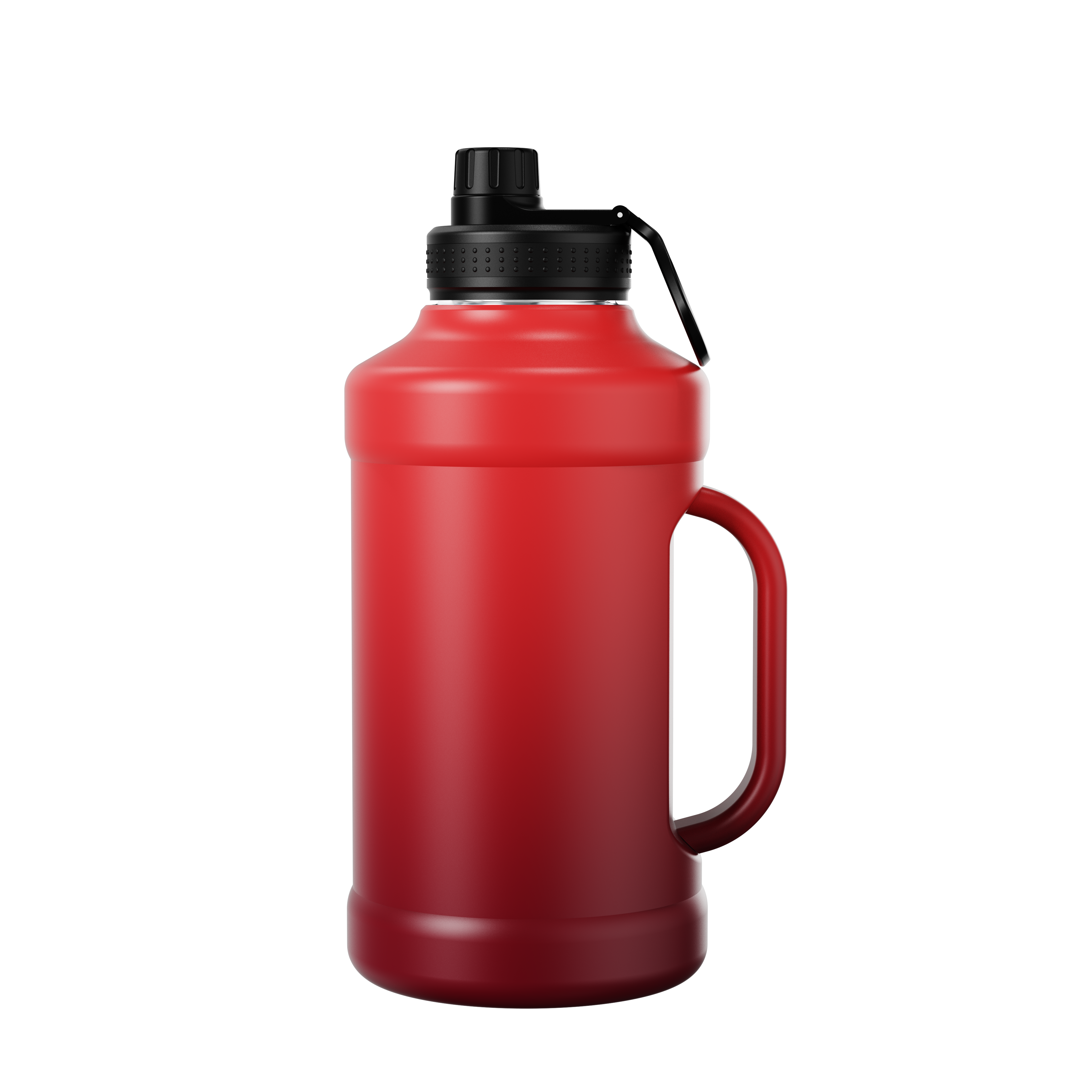New Quality Assurance Double Wall Insulated Wide Mouth Gym Vacuum Flask Stainless Steel Sports Water Bottle with Spout Chug Lid
