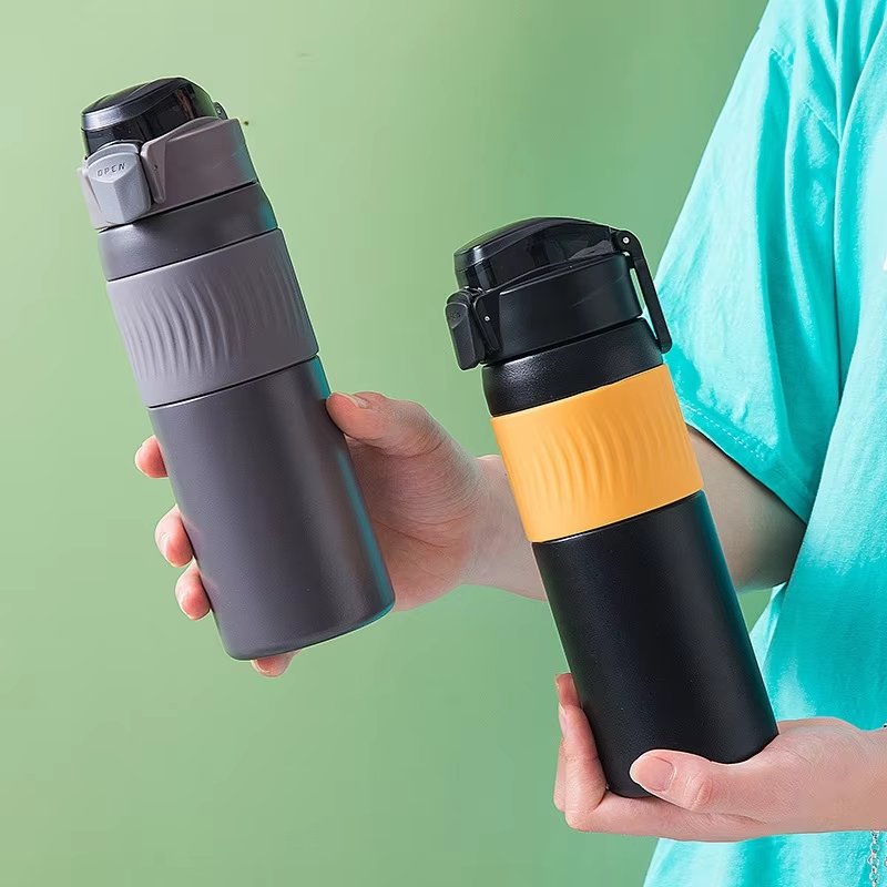 550ML New Design Double Walled Stainless Steel Insulated Cup Vacuum Flask With Dual Open Lids Water Bottle