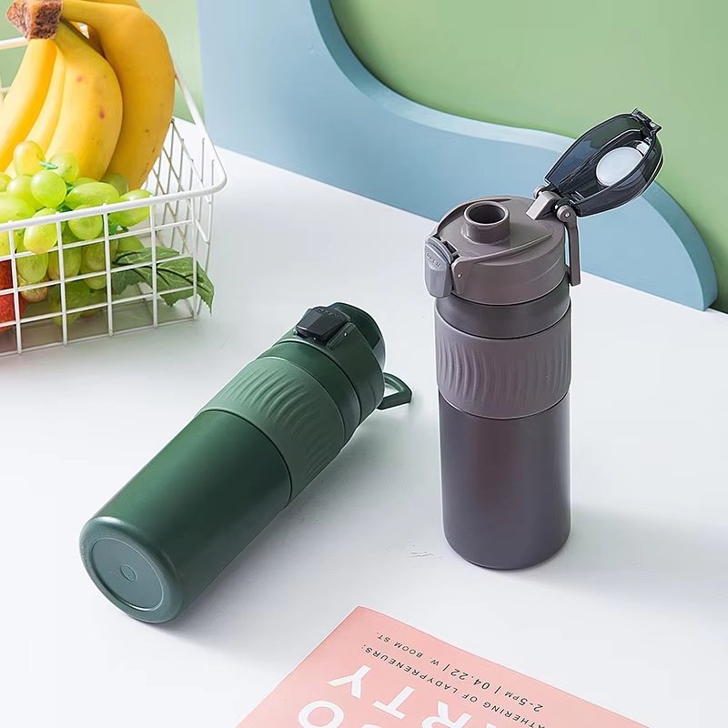 550ML New Design Double Walled Stainless Steel Insulated Cup Vacuum Flask With Dual Open Lids Water Bottle