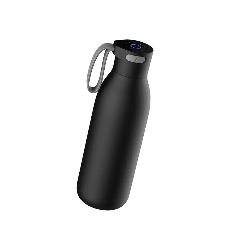 304 Stainless Steel White 3 Color Battery Display Stainless Steel 1000ml Water Bottle With Body Strap