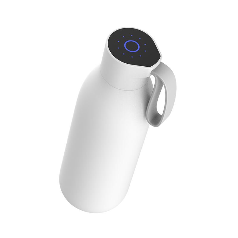 304 Stainless Steel White 3 Color Battery Display Stainless Steel 1000ml Water Bottle With Body Strap