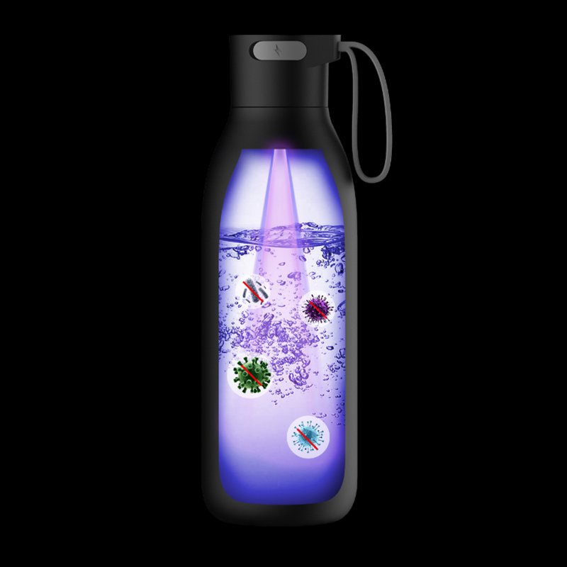 304 Stainless Steel White 3 Color Battery Display Stainless Steel 1000ml Water Bottle With Body Strap