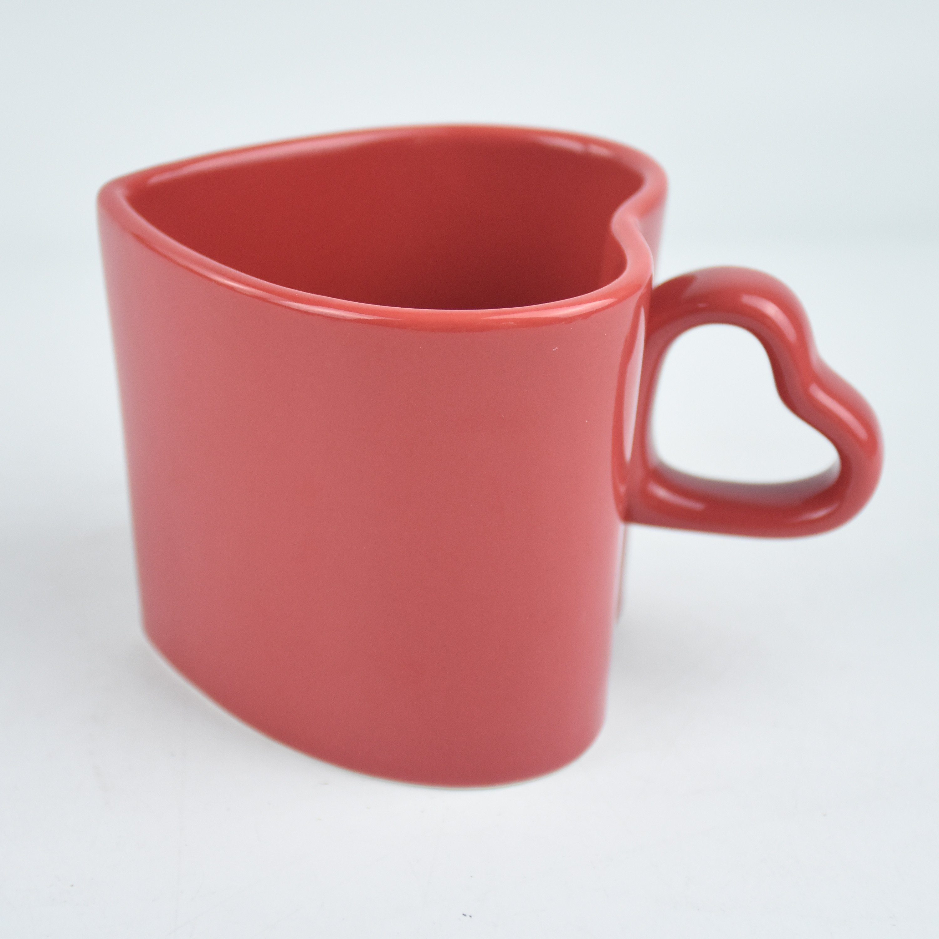 Couple Mug Color Heart Shape Ceramic Wholesale Top Seller 2022 Lovely Valentine Red Coffee Mugs American Style Business Gifts