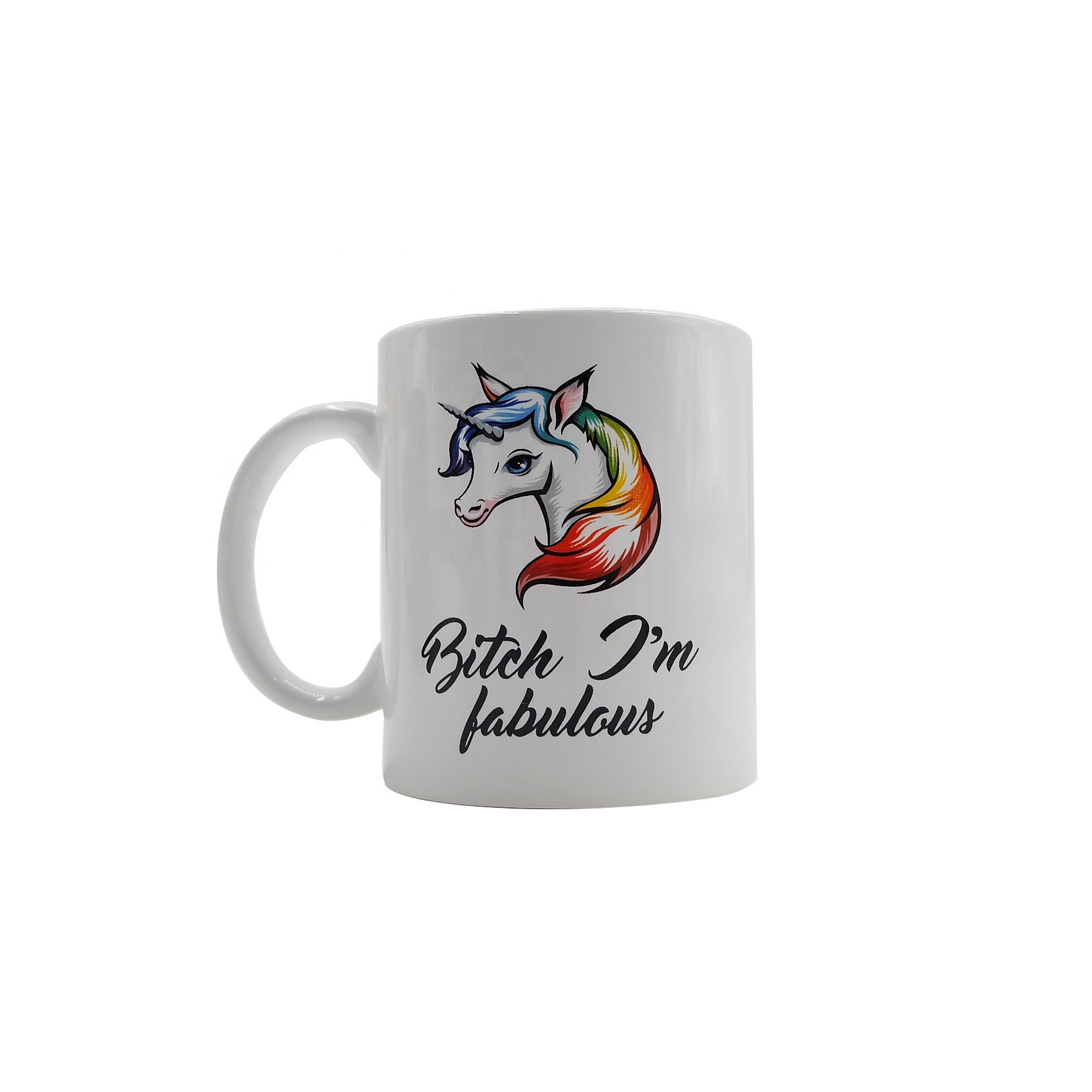 Customizable 11 Oz White Ceramic Mug Sustainable Porcelain With Handgrip Promotional Gift Box For Coffee Logo Personalization