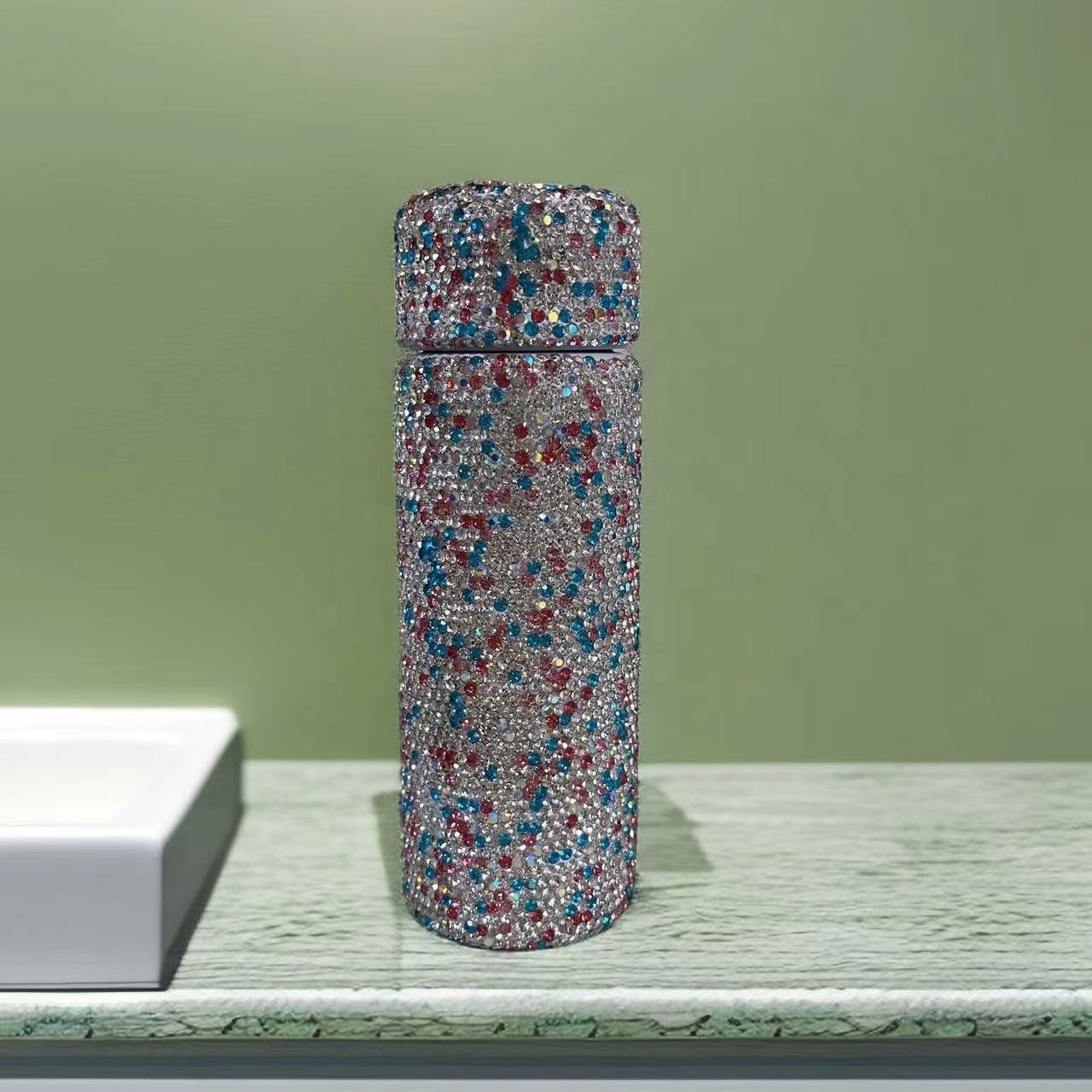 New Creative Fashion Luxury Ladies Gift Cup Water Bottle Stainless Steel Vacuum Flask