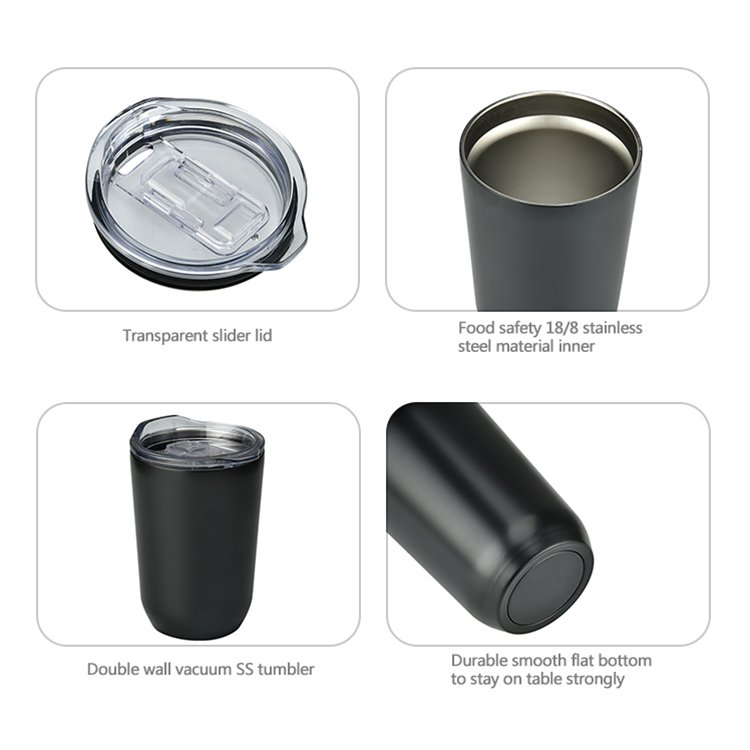 12oz New design Modern Eco friendly Portable cute travel coffee mug cup stainless steel tumbler for healthy life