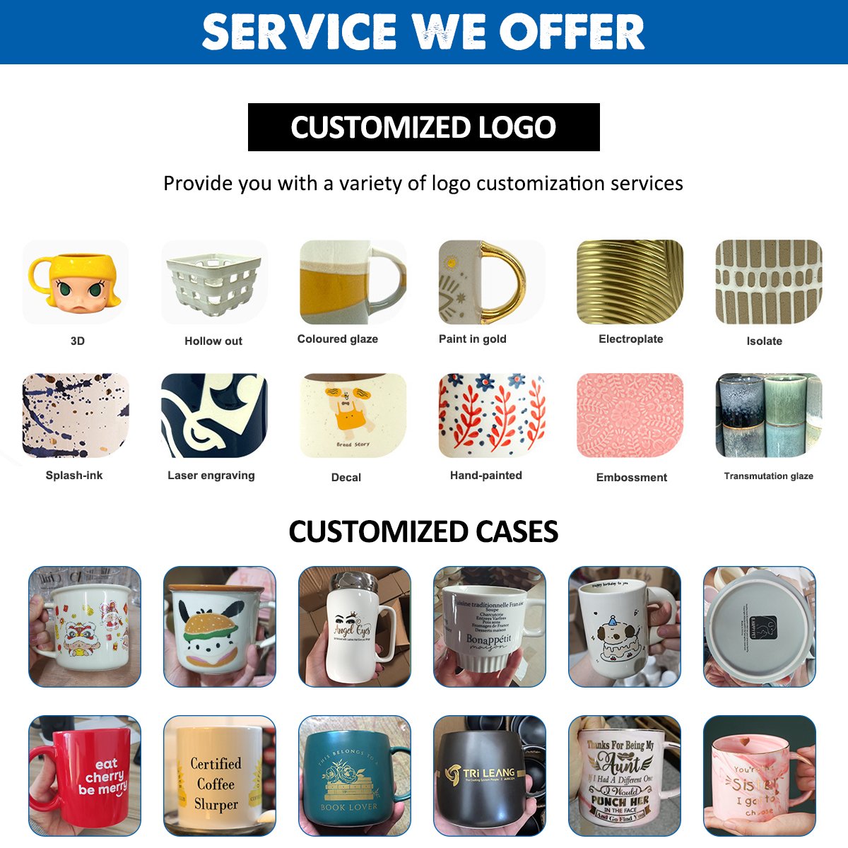 Anyihaojia cafe big mouth ceramic couple mug gift box with spoon lid hot sale santa holiday coffee mug customizable gift box cup