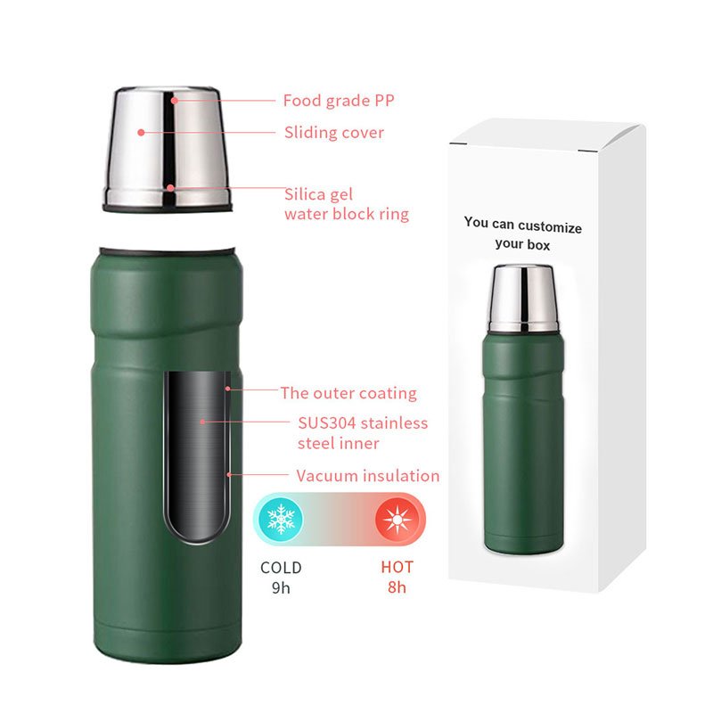 1000ml Customized Insulated Stainless Steel Thermos Vacuum Flask Thermoses water cup bottle