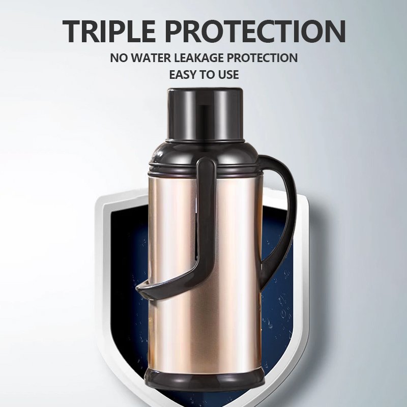 Stainless Steel Body Vacuum Flask 3.2L Vacuum Flask Thermoses Double Wall Glass Liner Stainless Steel Vacuum