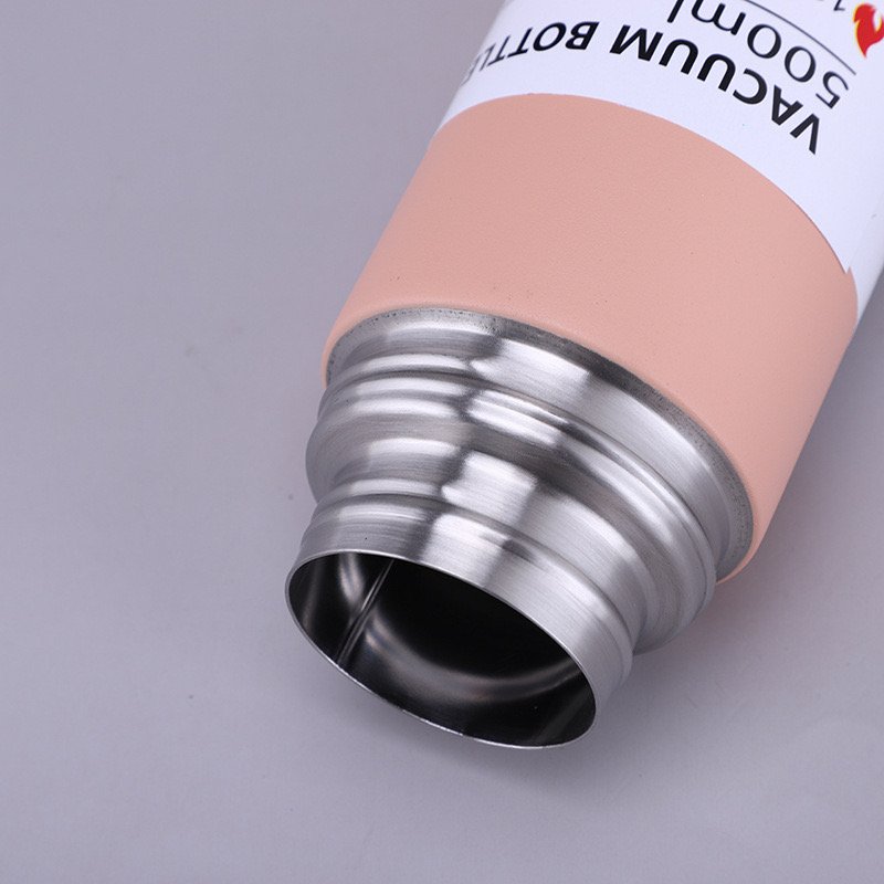 Factory Double Wall 500ml 304 Stainless Steel Insulated Vacuum Flask Set Thermos Sports Water Bottles with Gift Set and 3 Lids