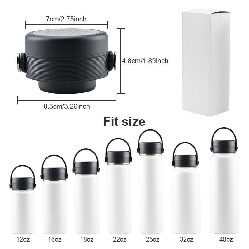 eco friendly luxury wireless speaker vacuum insulated stainless steel thermal smart sports water bottle with custom logo