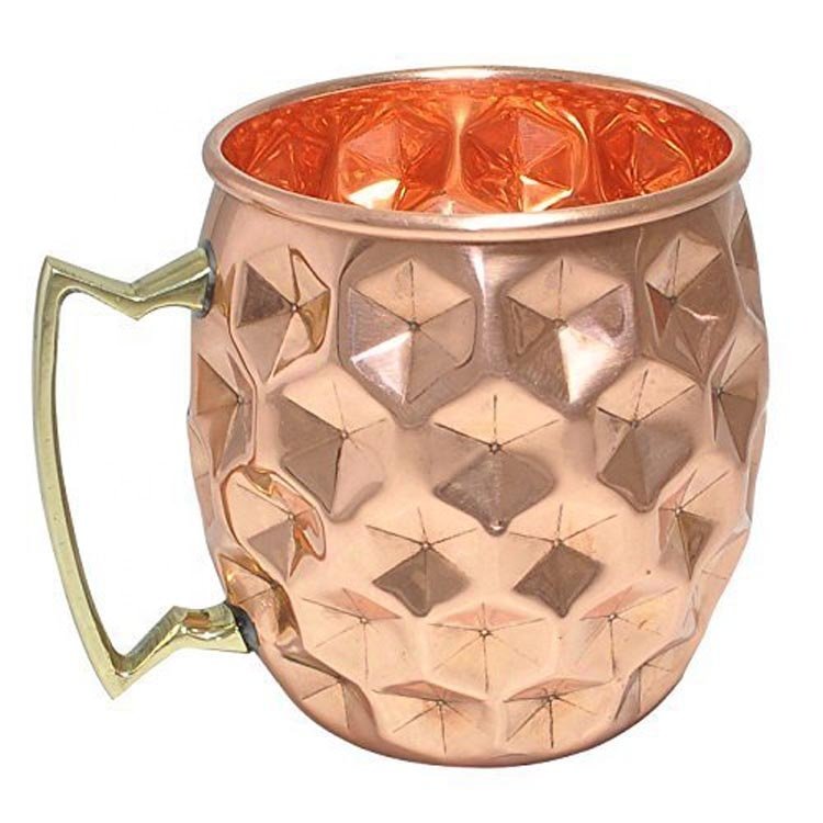 Bubble Design Copper Moscow Mule Mug custom Moscow mule mug Double Wall Coffee Mug Insulated Tumblers