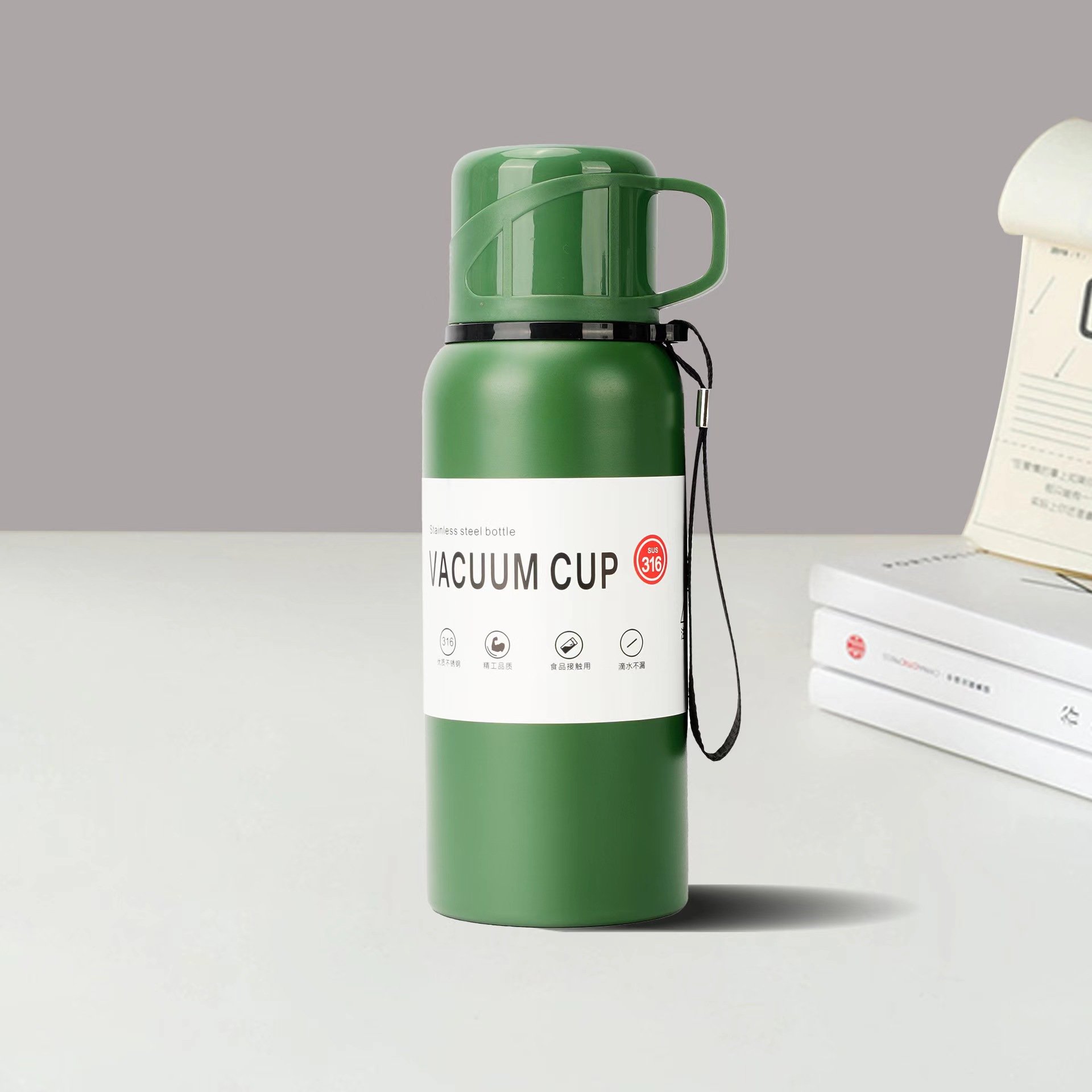 Stainless Steel Thermo Bottle Portable Large Capacity Insulated Water Bottle Thermo Outdoor Sports Water Vacuum Flask