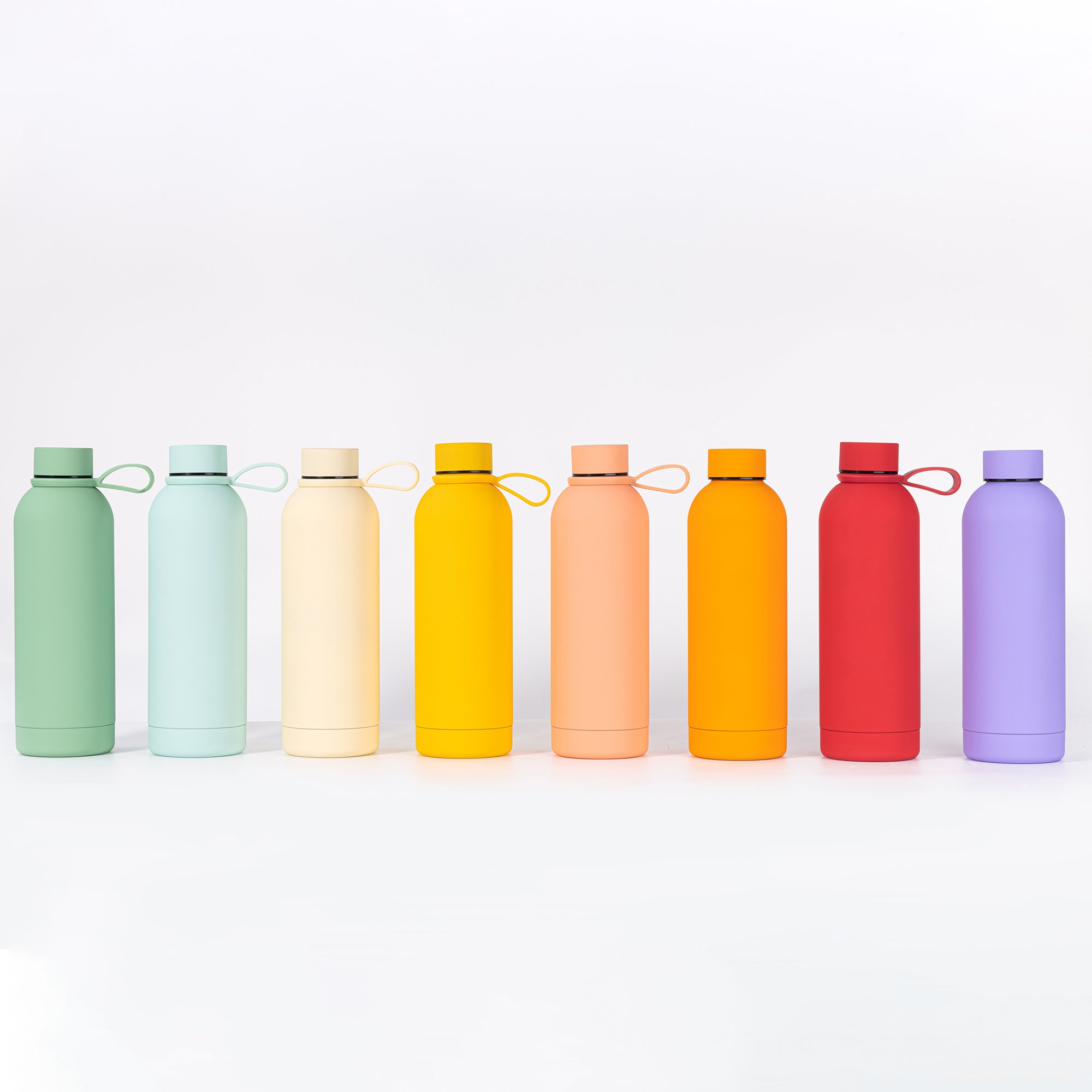 500ml 750ml 1000ml Termo aislado de doble pared Botella de agua de acero inoxidable