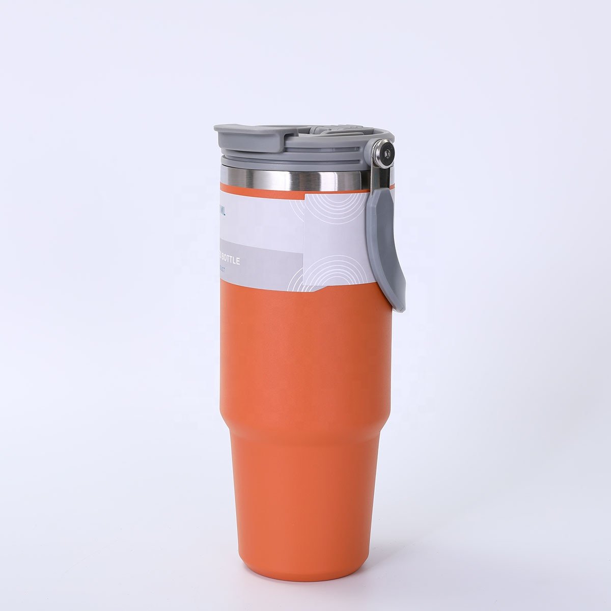 30oz stainless steel insulated coffee mugs vacuum flask car cup termos water bottle with handle and straw OEM