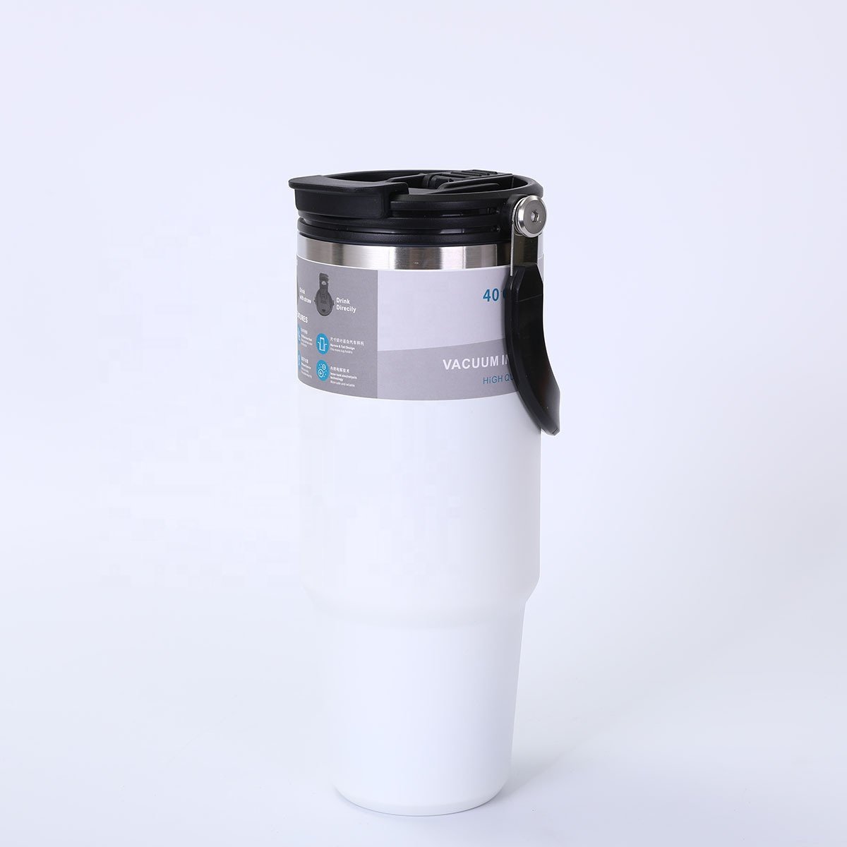 30oz stainless steel insulated coffee mugs vacuum flask car cup termos water bottle with handle and straw OEM