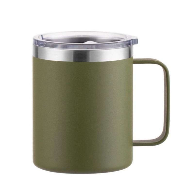 Hot Sale Portable Suggested Double Wall Stainless Steel Travel Tumbler Cup Insulated Coffee Mug with Handle