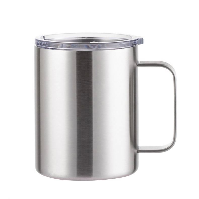 Hot Sale Portable Suggested Double Wall Stainless Steel Travel Tumbler Cup Insulated Coffee Mug with Handle