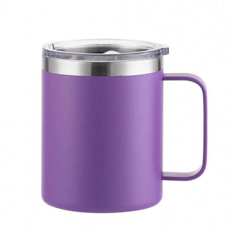Hot Sale Portable Suggested Double Wall Stainless Steel Travel Tumbler Cup Insulated Coffee Mug with Handle