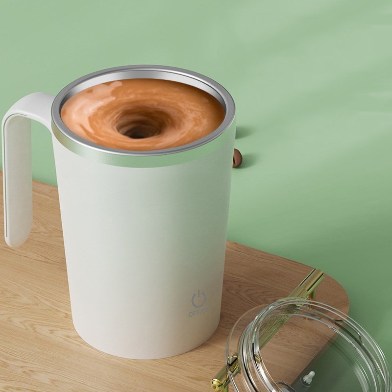 350ml Custom Logo Automatic Magnetic Portable Auto Mixing Cup USB Charging With Lids Self Stirring Coffee Mug For Travel