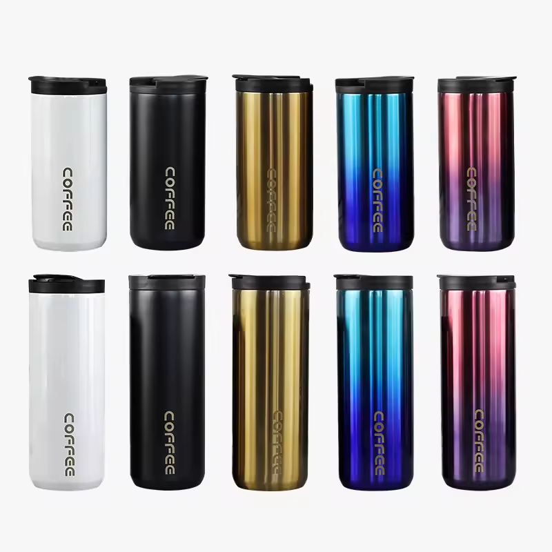 Portable Stainless Steel Travel Sublimation Tumbler Coffee Mug Travel Vacuum Drinking Cup