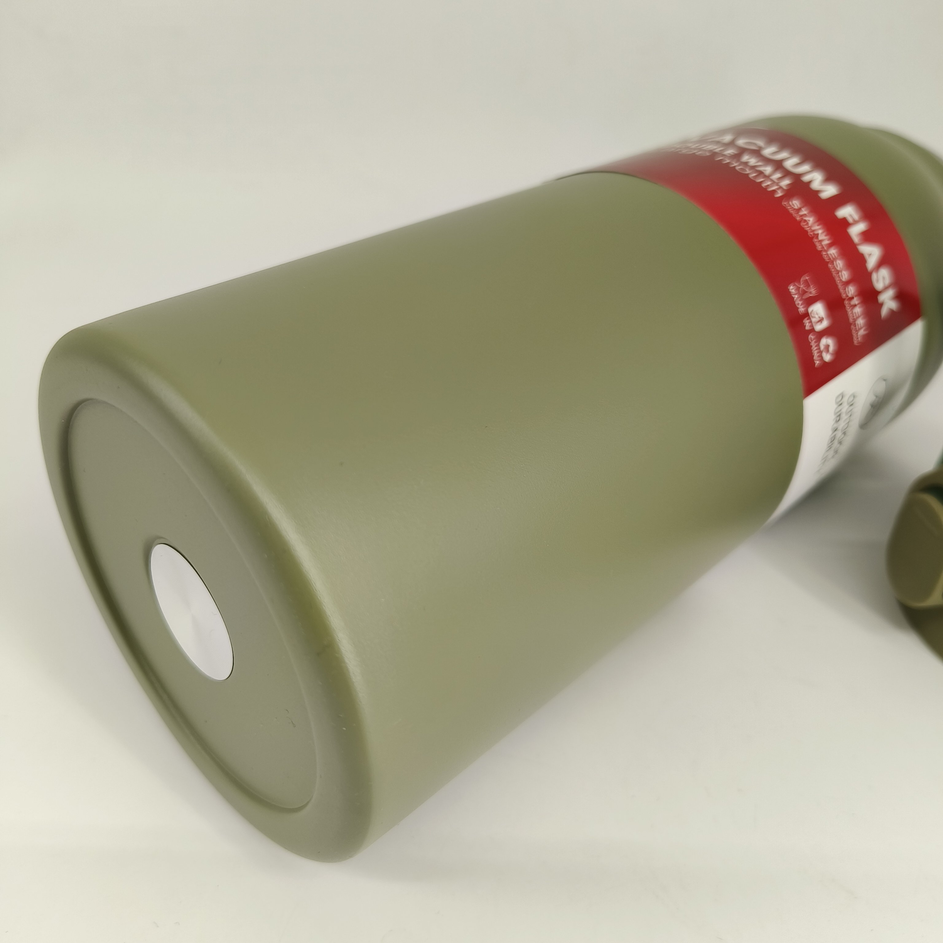 Custom logo Hot Sale Big Capacity vacuum flask with portable straw lid double wall stainless steel sport water bottle