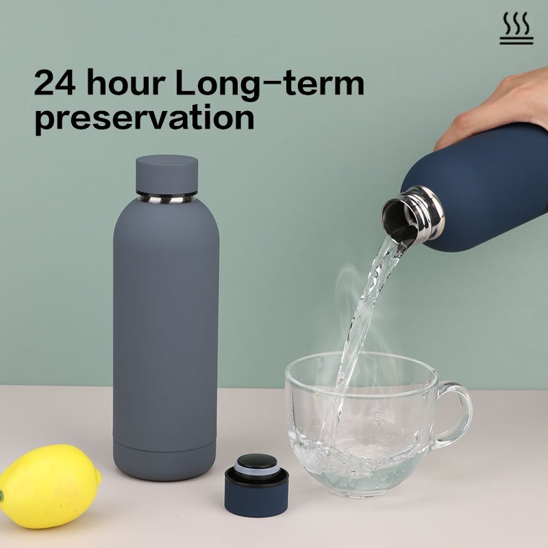 Custom 500ml Thermos Water Bottle Cup Insulated Termo Stainless Steel Tea Coffee Vacuum Flask Thermoses