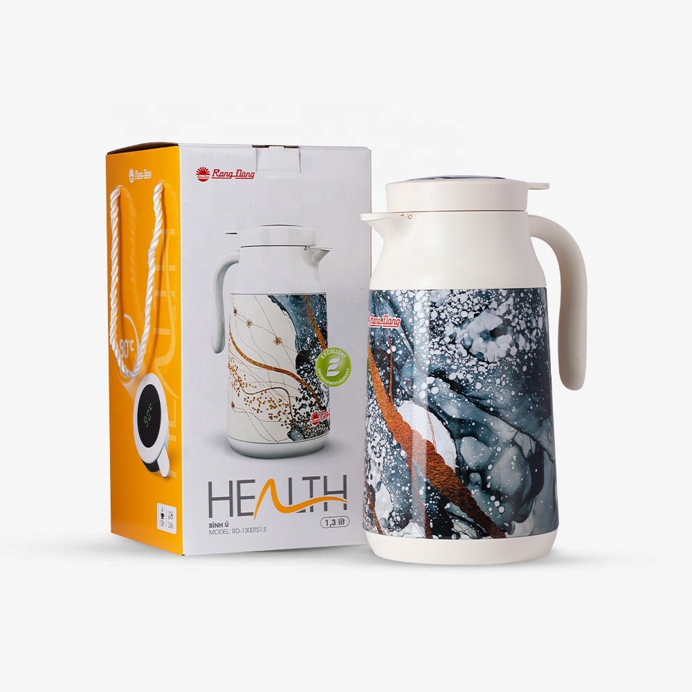 1.3 Liter Elegant Design Herbal Tea Flask Thermo With Smart LED Lid Displaying Temperature