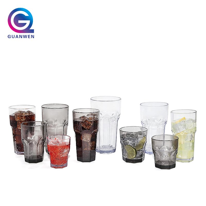 Customized Logo 330Ml Juice Cup Plastic Tumbler Polycarbonate Glasses Drink Drinking Glass