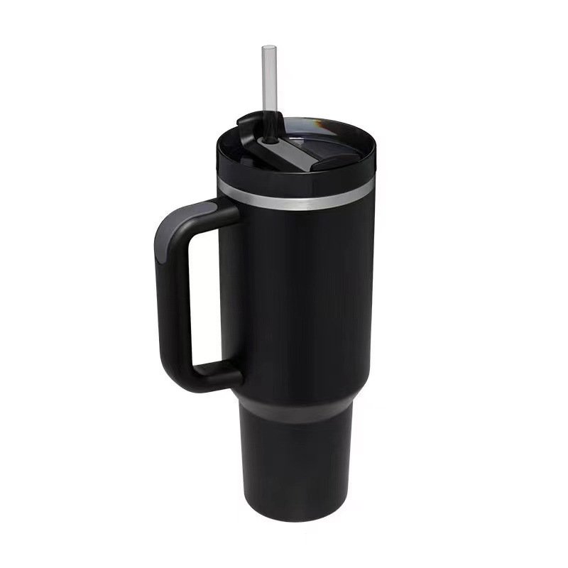 18/8 Stainless Steel Travel Mug 40oz Insulated Handle Tumbler with Lids and Straw Coffee Cup with Lid and Straw