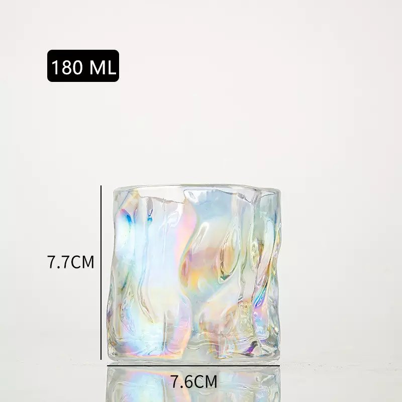 New whiskey glass creative juice cup drinking glass 180ml 250ml beer mug irregular water glass