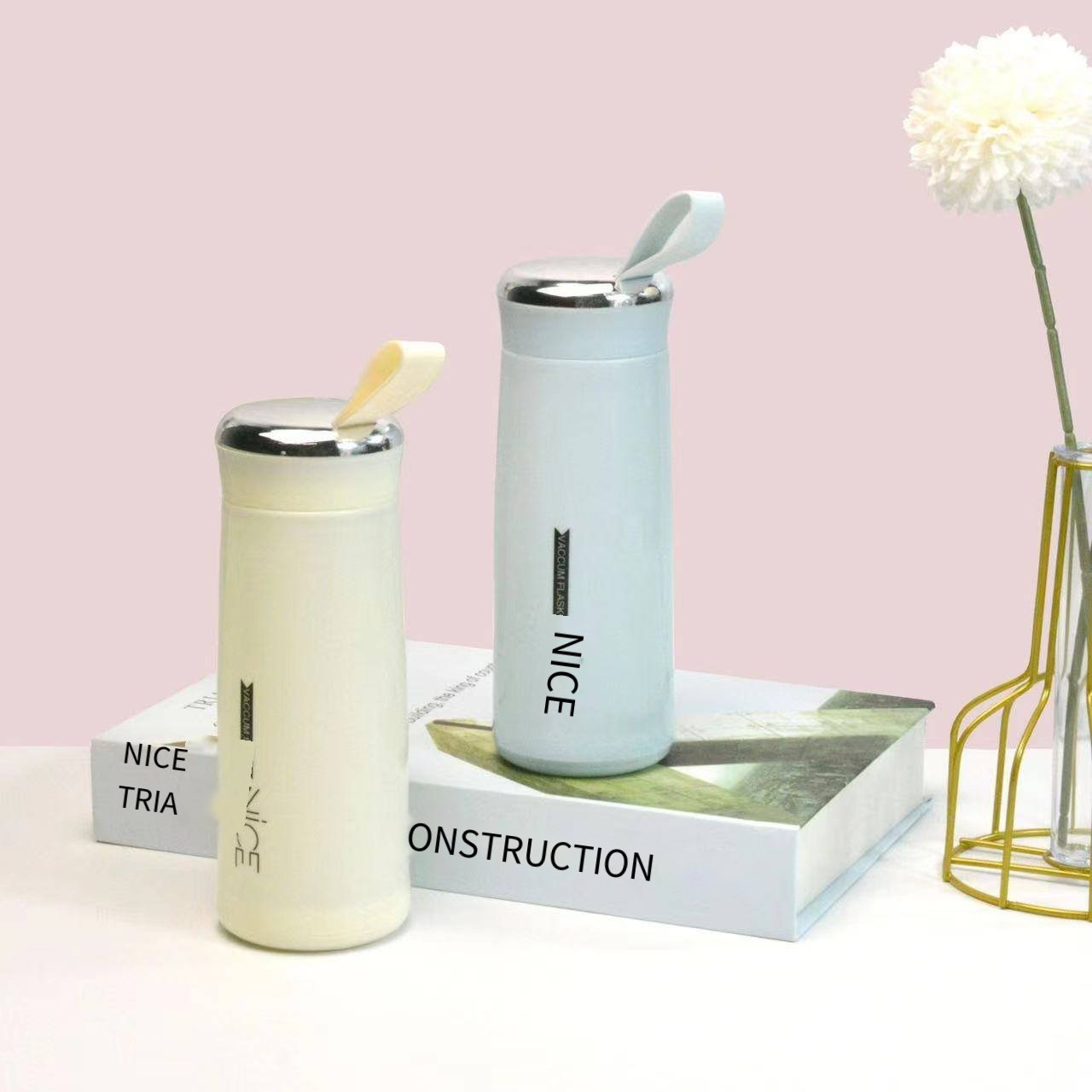 Stylish Cute Eco-Friendly Water Bottle with Infuser Portable Vacuum Cup for Children Adults Perfect Back to School Gift Mug