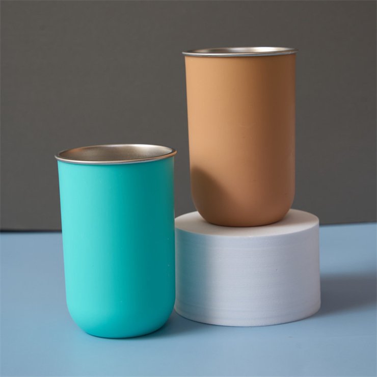 300ml portable water cup juice drink with mouthwash cup double insulation stainless steel coffee mug powder coated tumblers