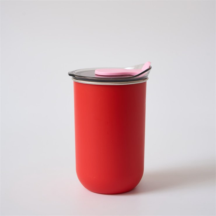 300ml portable water cup juice drink with mouthwash cup double insulation stainless steel coffee mug powder coated tumblers